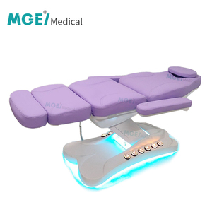 MEDIGE Chaise de table de massage facial électrique réglable en <span class=keywords><strong>cuir</strong></span> PU pour salons de beauté et centres de soins infirmiers - Product Image 3