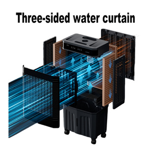 เครื่องปรับอากาศเคลื่อนที่แบบพกพา 220V ขนาด 1 เมตร พร้อมถังน้ำ 31 ลิตร 44 ลิตร ปรับความเร็วได้ 3 ระดับ สำหรับใช้ในบ้านและสำนักงาน - Product Image 5