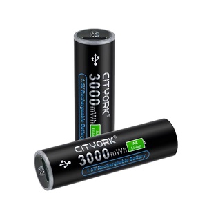 Usb Rechargeable <strong>Aa</strong> <strong>Batteries</strong> Quick Charge 1.5 Hours <strong>1.5V</strong> <strong>AA</strong> Size 3000mWh Lithium <strong>Battery</strong> With Micro-USB Charging