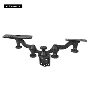 VINmounts Dual Plate Side Mount Fish Finder Swivel Arm Mount 360 Adjustable Eco-Friendly Marine Aluminum <b>Bracket</b> - Product Image 2