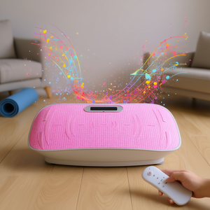 เครื่องสั่นสะเทือน Aibos สีชมพู รุ่น Abs 10 ระดับความถี่ สำหรับใช้ในบ้าน นวดกระชับสัดส่วนทั่วร่างกาย ช่วยลดน้ำหนัก - Product Image 2