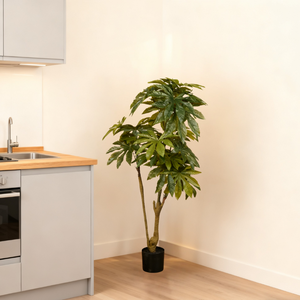 Árbol Artificial de Aralia Japonesa de Plástico Altamente Realista de 120 cm, Árbol Elegante de Hoja Perenne para Decoración del Hogar, Nifloral, Gran Venta - Product Image 3