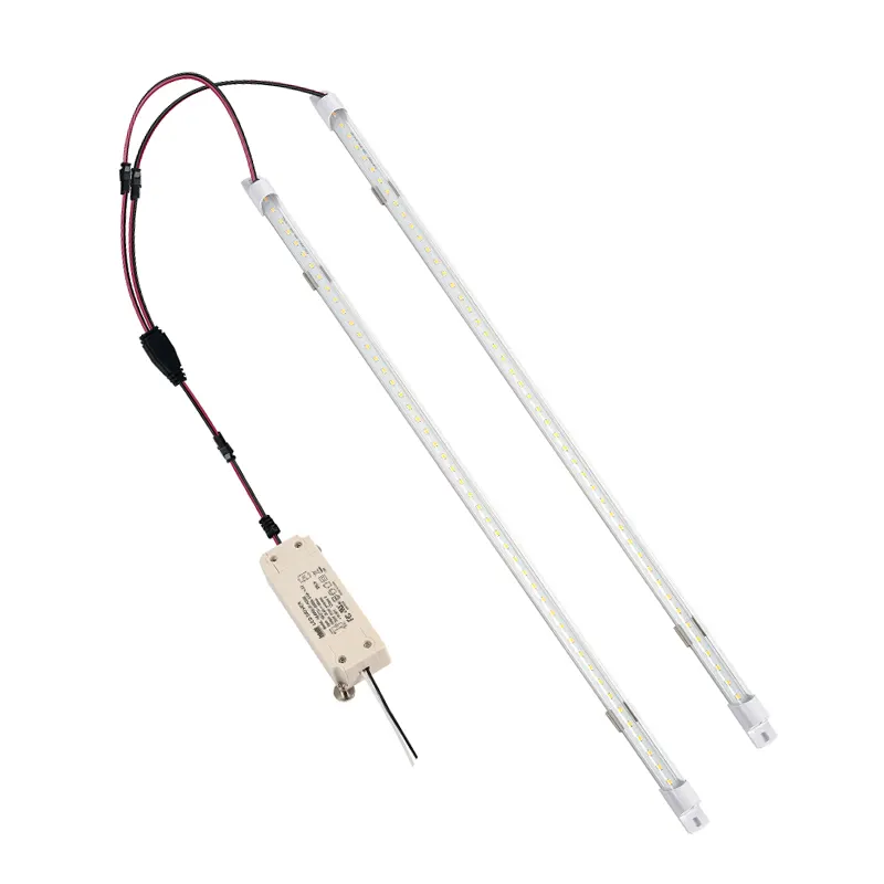 Kit lampu Led magnetik 2 kaki, lampu Strip Led pintar Retrofit 16w Led, Kit lampu neon