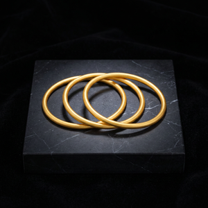 Trendy Geometric Imitation Pearl 24k Gold Plated Dubai India <b>Bangles</b> <b>Bracelets</b> for Women Gift 4mm Wide - Product Image 2