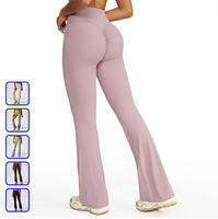 Nouvelle Tendance 2025 : Pantalon de Yoga Évasé Taille Haute Extensible Effet Push-Up pour Femme – Idéal Danse et Fitness