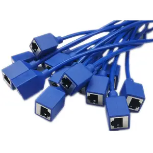 Cable de red CAT 5E RJ45 8P8C, modular, cable de moldeo por encima de enchufe