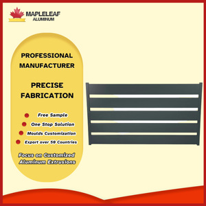Panneaux de clôture d'extérieur <span class=keywords><strong>en</strong></span> aluminium Sécurité de la maison Clôture de <span class=keywords><strong>jardin</strong></span> à lattes horizontales <span class=keywords><strong>en</strong></span> aluminium - Product Image 3