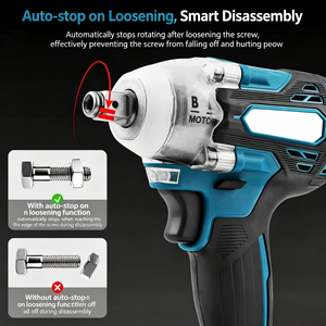 Llave de Impacto de 18V con Motor sin Escobillas de 1/2 Pulgada, Batería de Iones de Litio de Grado Profesional - Product Image 3