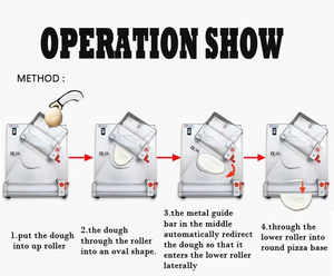 Nouvelle machine à rouler la pâte à pizza électrique en acier inoxydable, automatique, facile à utiliser, pour boulangerie, presse à pâte commerciale - Product Image 5