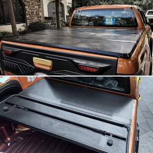 Couverture de benne rigide pliable en trois parties en alliage d'aluminium, étanche et antivol pour Chevrolet Silverado, couverture de benne en 3 sections - Product Image 5