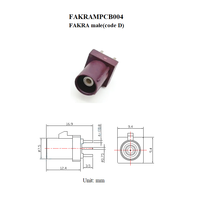 Adaptateur de borne de fil à souder pour montage sur panneau BNC FAKRA MMCX TNC prise mâle prise Jack femelle connecteur de montage à souder PCB