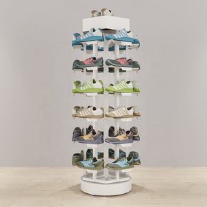 Zapatilla de baloncesto para andar en la tienda personalizada, calzado deportivo para correr, fútbol, calzado informal, soporte de exhibición giratorio de metal - Product Image 4