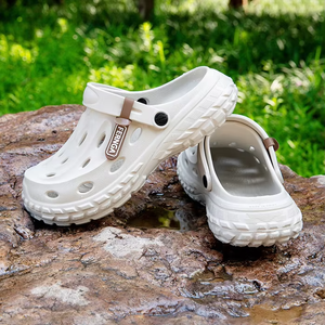 Deran OEM EVA suela gruesa hombres agujero zapatos desgaste antideslizante cómodo pisando suave suela aumento playa sandalias eco zuecos - Product Image 5