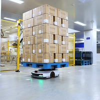 Nouveau robot mobile AMR électrique AGV pour le transport de palettes en entrepôt industriel dans l'usine