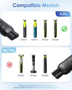 Adaptador de Carga Mini Tipo-C de 4.3V <span class=keywords><strong>con</strong></span> Indicador para Afeitadoras QP2510/QP2515/QP2520/QP2620 (A00390) - Product Image 3