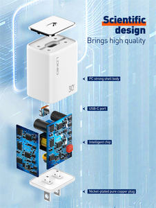 Cargador de Pared LDNIO A1508C OEM de 30W 20W con Carga Rápida Tipo C y Cable de 1m para Teléfono Móvil - Product Image 4