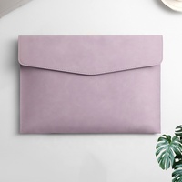 Bolsa de documentos de cuero PU A4 personalizada de fábrica, Cartera de oficina de negocios, carpeta de archivos, sobre, carpeta, paquete de archivos impermeable