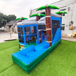 5 in 1 tropical breeze combo <b>inflatable</b> bounce house slide with pool castillo hinchable - Product Image 2