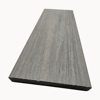 Planche de terrasse en composite bois-plastique imperméable 140x20mm pour usage extérieur en jardin