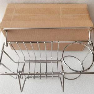 Panier de vidange moderne en acier inoxydable pour évier, support de rangement de cuisine étanche pour brosse, fil métallique, chiffon et éponge - Product Image 5