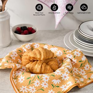 Asciugamani da Cucina Multicolore con Stampa Floreale, Motivo Margherite e Ortensie, Morbidi e Assorbenti per Cucina e Bagno, Logo Personalizzabile - Product Image 2