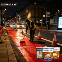 Peinture époxy liquide pour sols en terrazzo et granit, à base de résine époxy colorée décorative métallisée, pour application routière