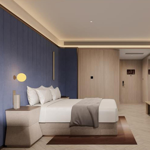 Ensemble complet de mobilier de chambre d'hôtel d'affaires moderne, personnalisé, de luxe, écologique et résistant à l'eau pour appartement commercial - Product Image 4
