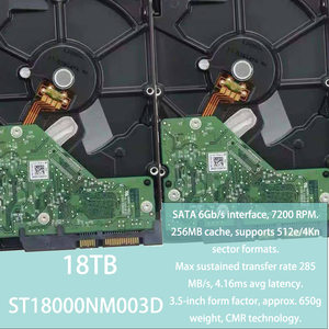 Hard Drive Internal 18TB 3.5" ST18000NM003D 7200RPM SATA 6Gb/s 256MB Cache, CMR untuk NAS Enterprise, Pusat Data & Penyimpanan Server - Product Image 1