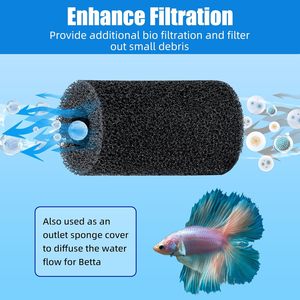 Esponja de Pre-Filtro, Esponja de Filtro para Acuario, Rollo de Espuma para Peceras Pequeñas, Camarones y Crías de Peces, Accesorios para Cubiertas de Peceras - Product Image 5