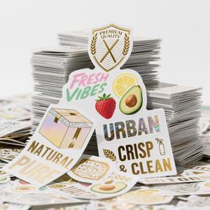 Pegatina Holográfica Personalizada, Etiqueta Adhesiva Impermeable, Paquete de Pegatinas Troqueladas, Pegatinas de Vinilo UV de Dibujos Animados y Anime - Product Image 4