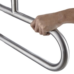 Pasamanos de acero inoxidable 8821 sin patas, duradero, con superficie mate, para uso accesible en baños públicos - Product Image 5
