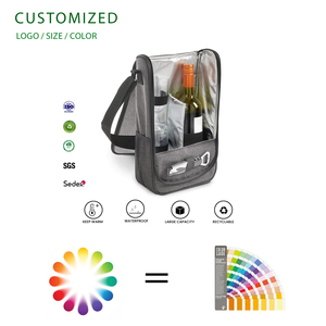 Bolsa Enfriadora <span class=keywords><strong>de</strong></span> <span class=keywords><strong>Vino</strong></span> Elegante y Moderna <span class=keywords><strong>para</strong></span> 2 Botellas, Aislada, Control <span class=keywords><strong>de</strong></span> Temperatura <span class=keywords><strong>de</strong></span> 4 a 6 Horas, Tela Oxford, Personalizable, Ideal <span class=keywords><strong>para</strong></span> Picnic - Product Image 1
