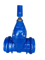 Vanne à opercule manuelle en fonte ductile, à joint souple, résistante, à raccordement rapide, pour système d'eau et extrémité à emboîtement