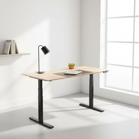 Support d'ordinateur de bureau réglable en bambou, table de travail réglable en hauteur, table de bureau en bambou pour usine/maison