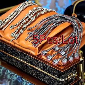 Bracelets tendance en argent avec zircon, bijoux cadeau pour femmes et hommes, anniversaire - Product Image 1