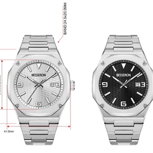 Besseron OEM&ODM 2026 New Wholesale Solid Stainless Steel Business Gift <b>Men</b> <b>Watches</b> - Product Image 3