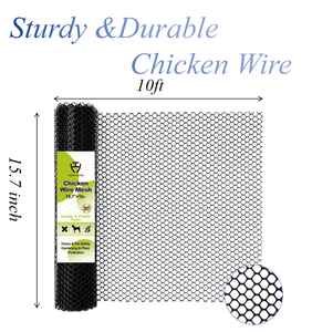 Pesante 15mm maglia di plastica per animali domestici maglia di pollame recinzione universale per pollaio corsa coniglio resistente rete da giardino - Product Image 3