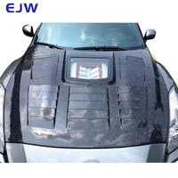 Pour 2009-2015 Nissan GTR capot de moteur en Fiber de carbone Transparent pour couvercle de moteur en Fiber de carbone de haute qualité automobile