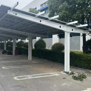 JCHX防水HDG+塗装炭素鋼ソーラーカーパーキングBIPV構造プレミアムPVマウントラック設置システム - Product Image 4