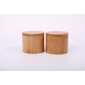 Boîte de rangement multifonctionnelle en bambou écologique pour thé, épices, sel et poivre avec couvercle magnétique pivotant pour la cuisine - Product Image 2