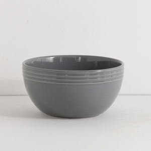 Juego de vajilla en relieve personalizado, platos, 12 Uds./16 Uds., gres en relieve, juegos de vajilla gris brillante, servicio para 4 - Product Image 2