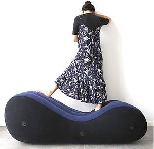 Aufblasbares Schlafs ofa Air <span class=keywords><strong>Sofa</strong></span> Relaxation Tool Tragbares aufblasbares <span class=keywords><strong>Sofa</strong></span> Lounge Chair für Schlafzimmer - Product Image 2