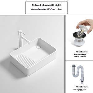 อ่าง<span class=keywords><strong>ล้าง</strong></span>มือเซรามิกแบบใช้มือข้างซ้ายและขวาอ่างล้างจานอ่าง<span class=keywords><strong>ล้าง</strong></span>จานโต๊ะและอ่าง<span class=keywords><strong>ล้าง</strong></span>หน้า - Product Image 6