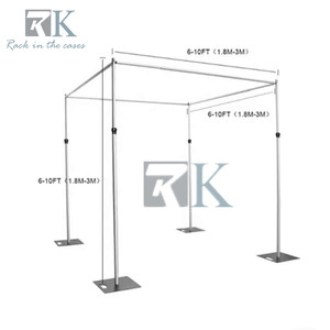 RK Party Props - Juego de Cortinas Blancas Desmontables para Eventos, Kit de Tubos Portátiles - Product Image 4