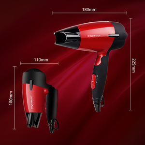 Aigostar asciugacapelli, 1500 W, essiccatore da viaggio con manico pieghevole, portatile, a doppia tensione, 2 velocità - Product Image 5