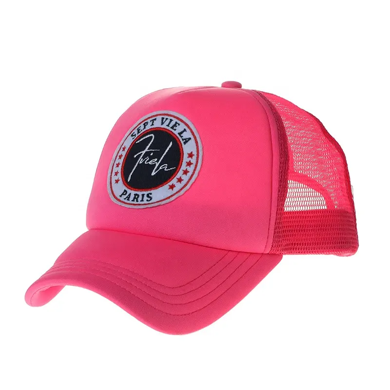 Tasarımcı köpük nakış kişiselleştirilmiş köpük kamyon şoförü şapkası özel Logo Snapback örgü spor kap