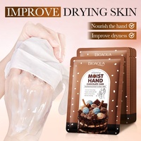Masque pour les mains à l'essence de cacao bio BIOAQUA pour tous types de peaux, réparateur et hydratant avec formule rafraîchissante 40 ml