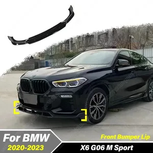 Pour G06 M Sport 30d 40d 45E M50I M50D 2020 2021 2022 2023 Kit carrosserie de décoration de lèvre de spoiler de pare-chocs avant - Product Image 1