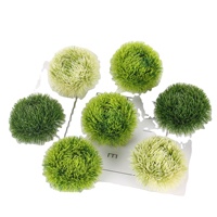 Boule de gazon artificiel réaliste en gros, type Dianthus Milan, fausse plante verte, chrysanthème, pour décoration intérieure, mariage et aménagement paysager