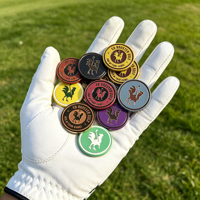 Marcador de bola magnético personalizado para guantes de golf con la mejor esfera de reloj, bajo MOQ, imán personalizado y grabado láser para clip de zapatos de golf